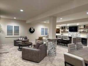 Another Basement View in Highlands Ranch, CO